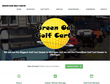 Tablet Screenshot of greenoakgolfcarts.com